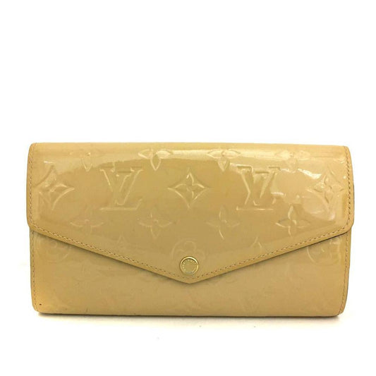 LOUIS VUITTON Vernis Sarah Wallet Beige Poudre TH3194