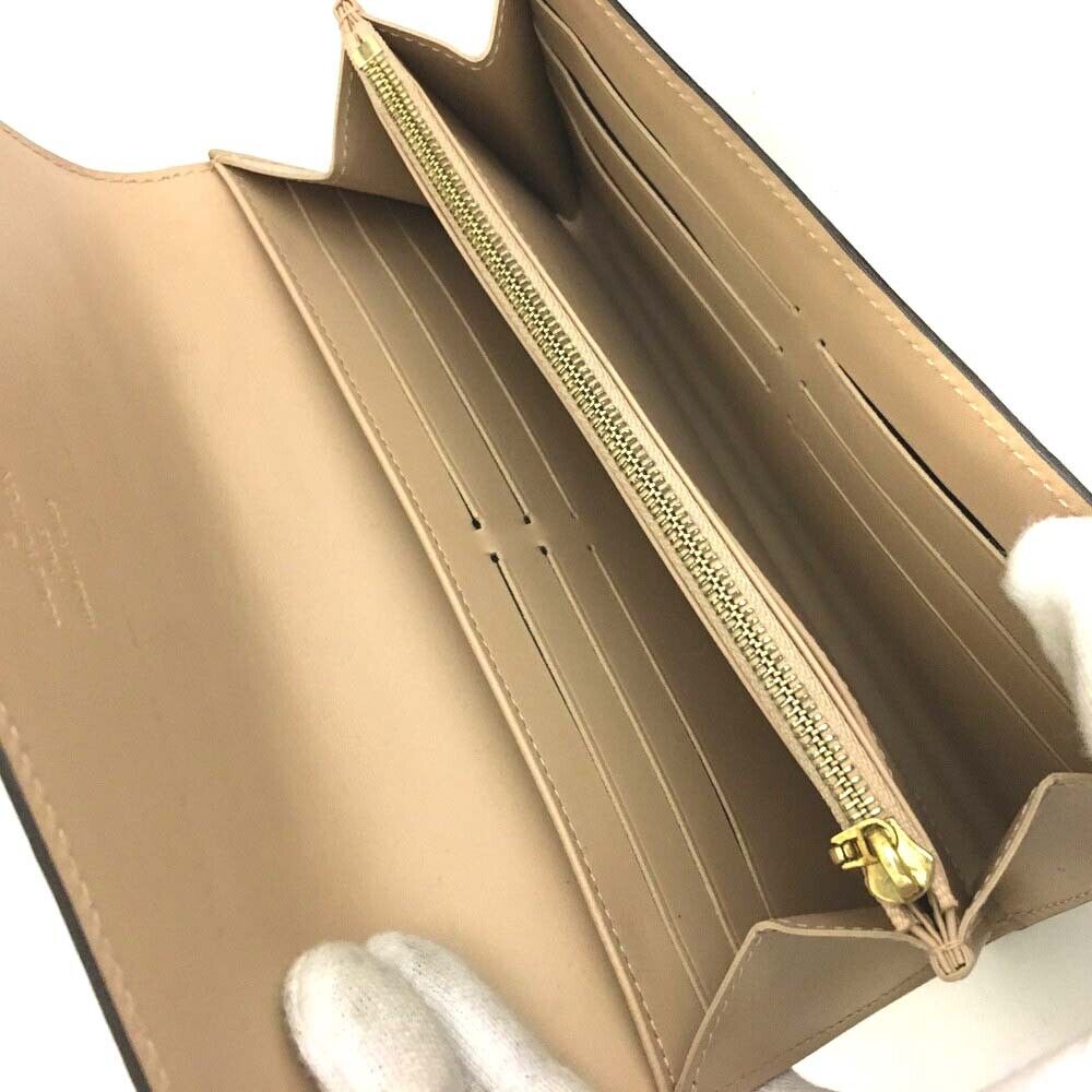 LOUIS VUITTON Vernis Sarah Wallet Beige Poudre TH3194