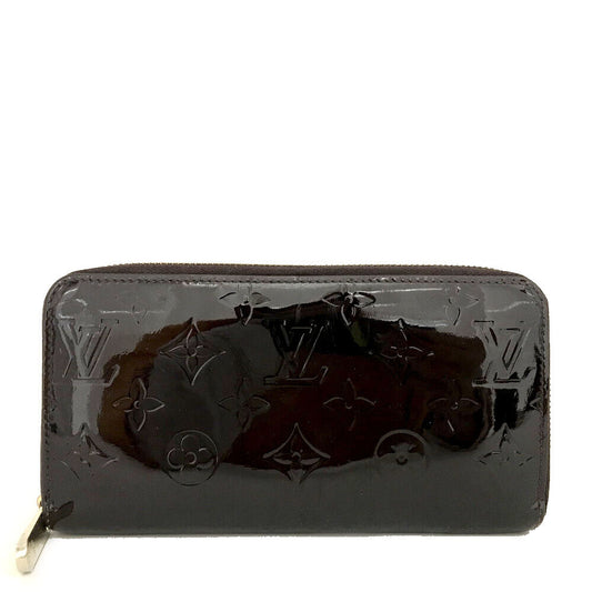 Louis Vuitton Patent Vernis Zippy Wallet Amarante CA1134