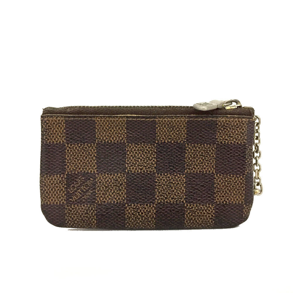 LOUIS VUITTON Damier Ebene Key Pouch Made in France