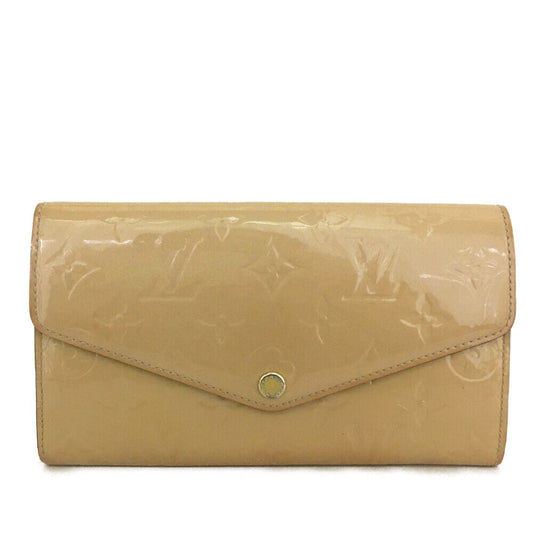 LOUIS VUITTON Vernis Sarah Wallet Beige Poudre TS1116
