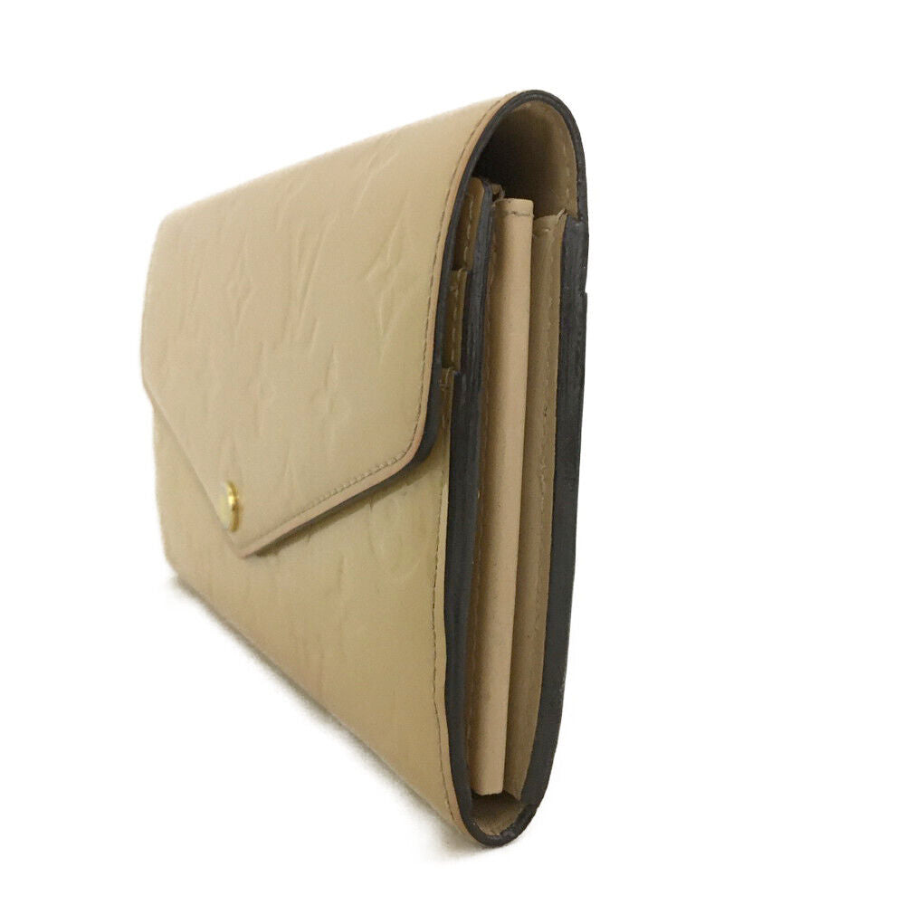 LOUIS VUITTON Vernis Sarah Wallet Beige Poudre TS1116