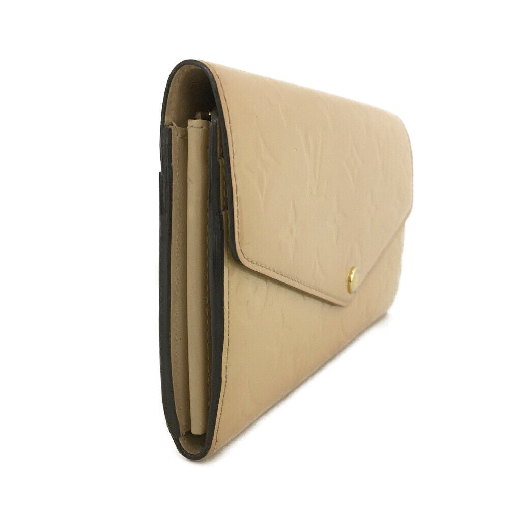 LOUIS VUITTON Vernis Sarah Wallet Beige Poudre TS1116