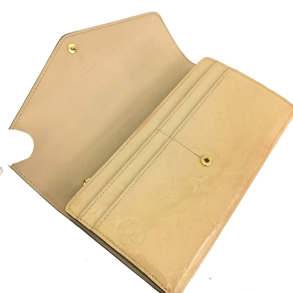 LOUIS VUITTON Vernis Sarah Wallet Beige Poudre TS1116