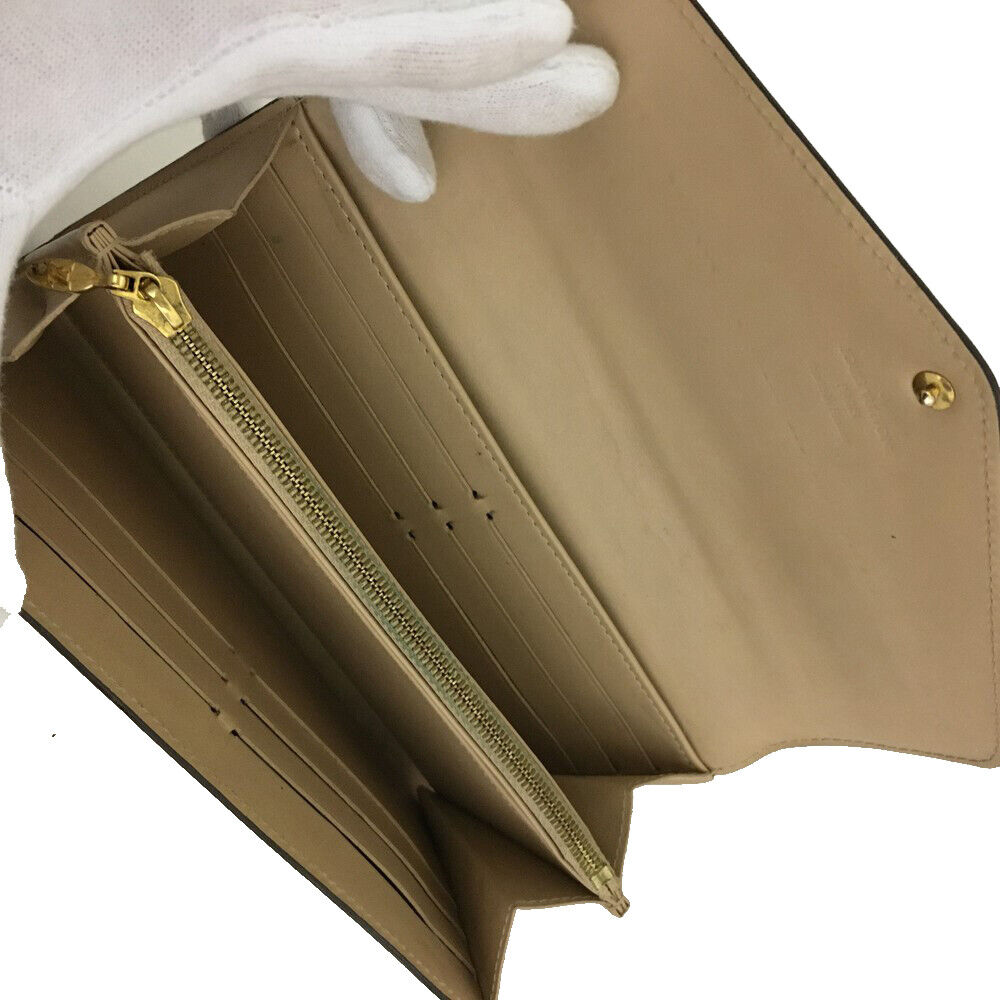 LOUIS VUITTON Vernis Sarah Wallet Beige Poudre TS1116