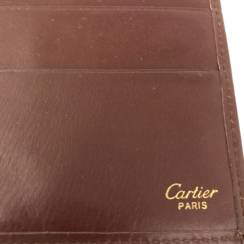 Must de Cartier Leather Long Bifold Wallet