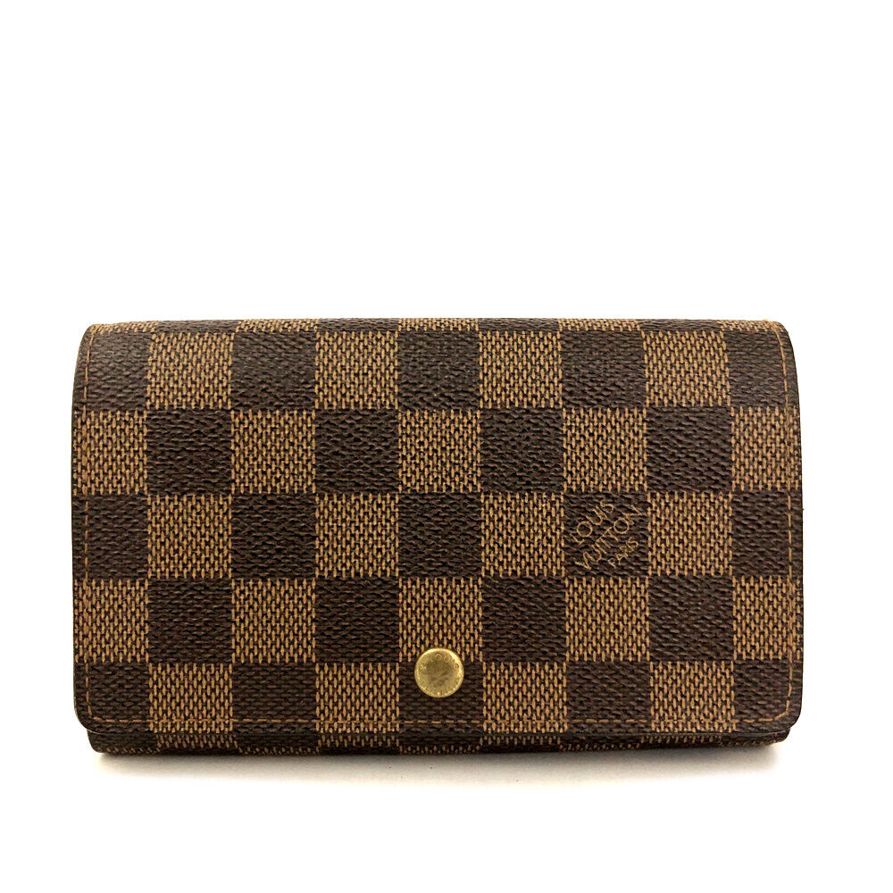 PRE-ORDERLouis Vuitton  Damier Ebene Porte-Monnaie Billets Tresor Wallet CA0013