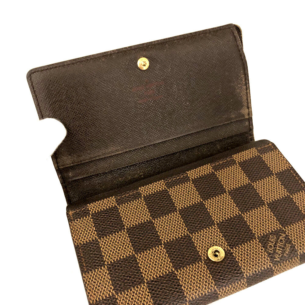 PRE-ORDERLouis Vuitton  Damier Ebene Porte-Monnaie Billets Tresor Wallet CA0013