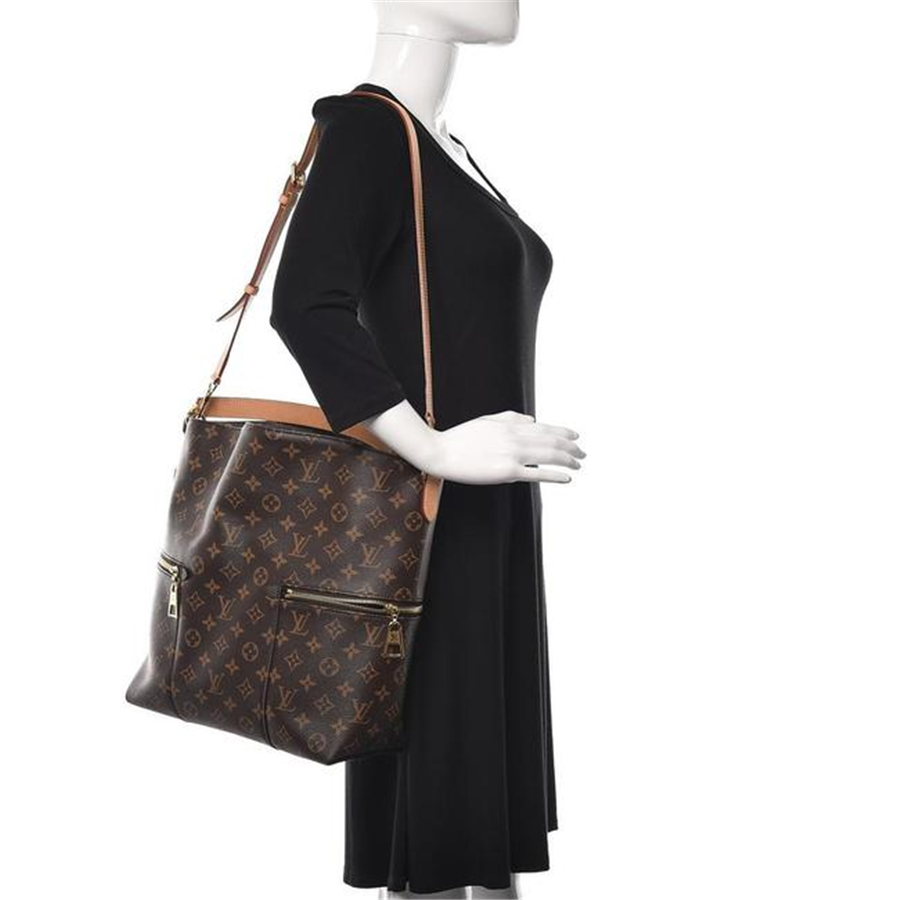 Louis Vuitton Melie Brown Monogram Canvas Shoulder Bag Hobo Satchel