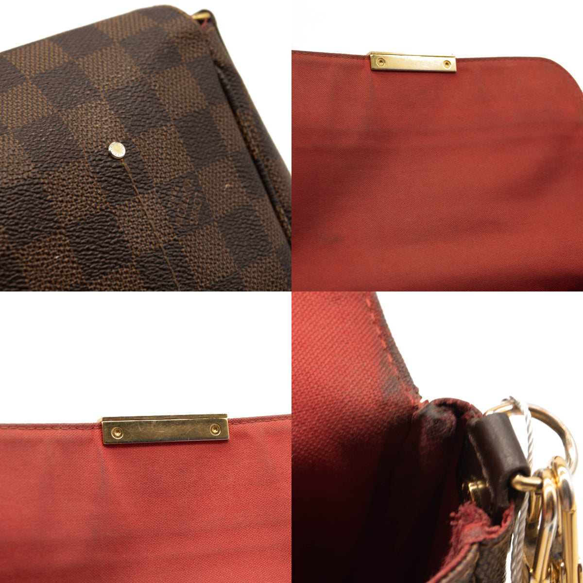 USED Louis Vuitton Damier Ebene Favorite MM