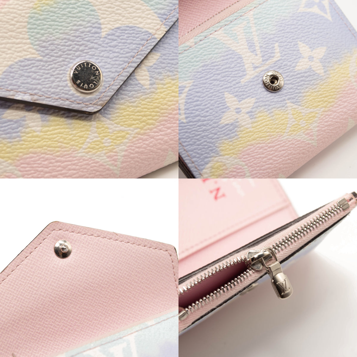 USED Louis Vuitton Monogram Escale Victorine Wallet Pastel