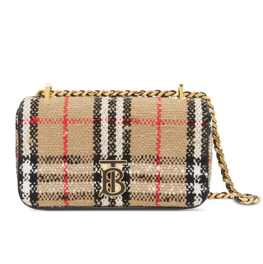 Burberry Vintage-check bouclé Lola bag