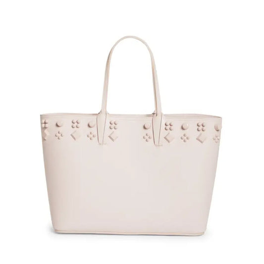 NEW Christian Louboutin Cabata Empire Spike Studded Leather Tote Bag