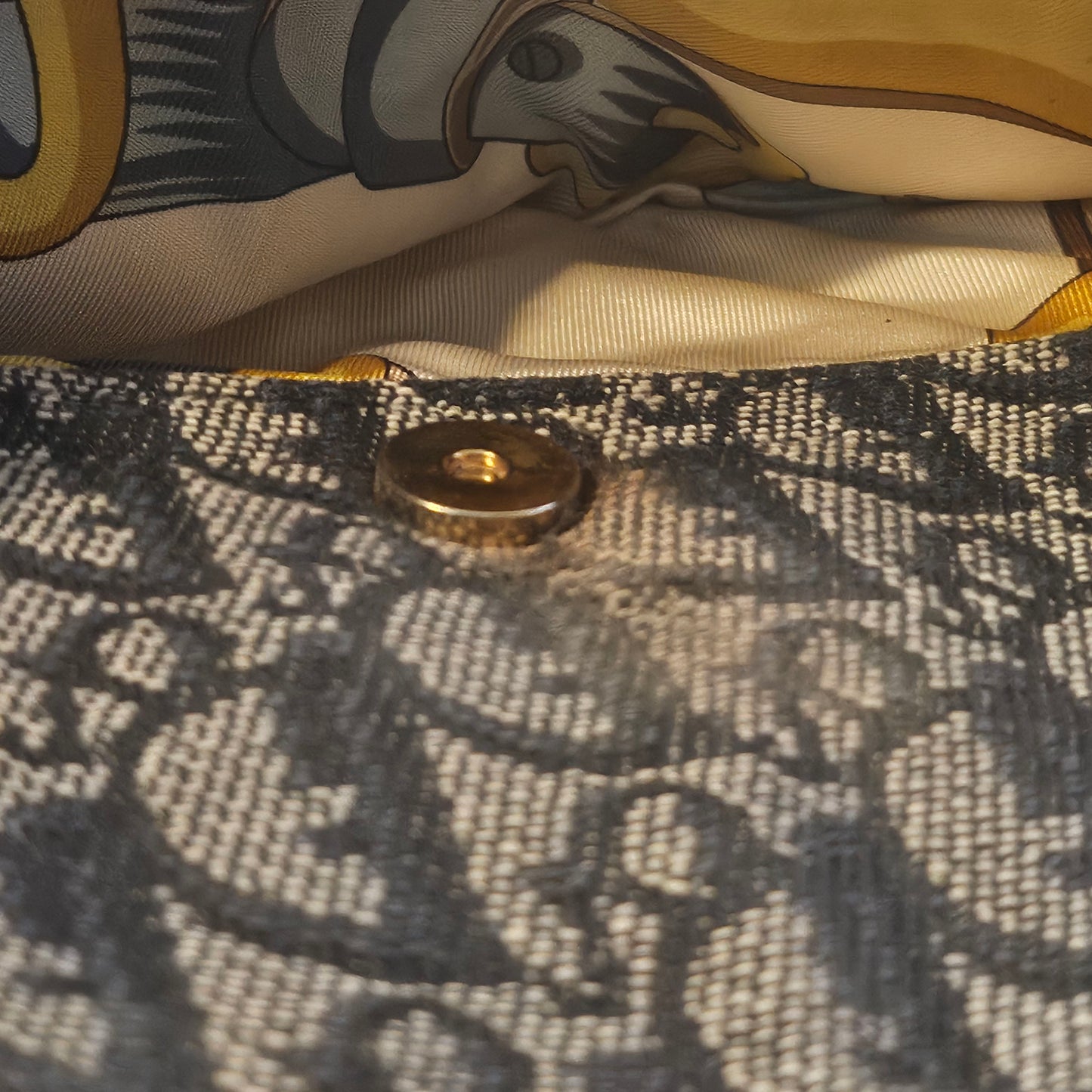 Christian Dior  Monogram Saddle Bag Blue