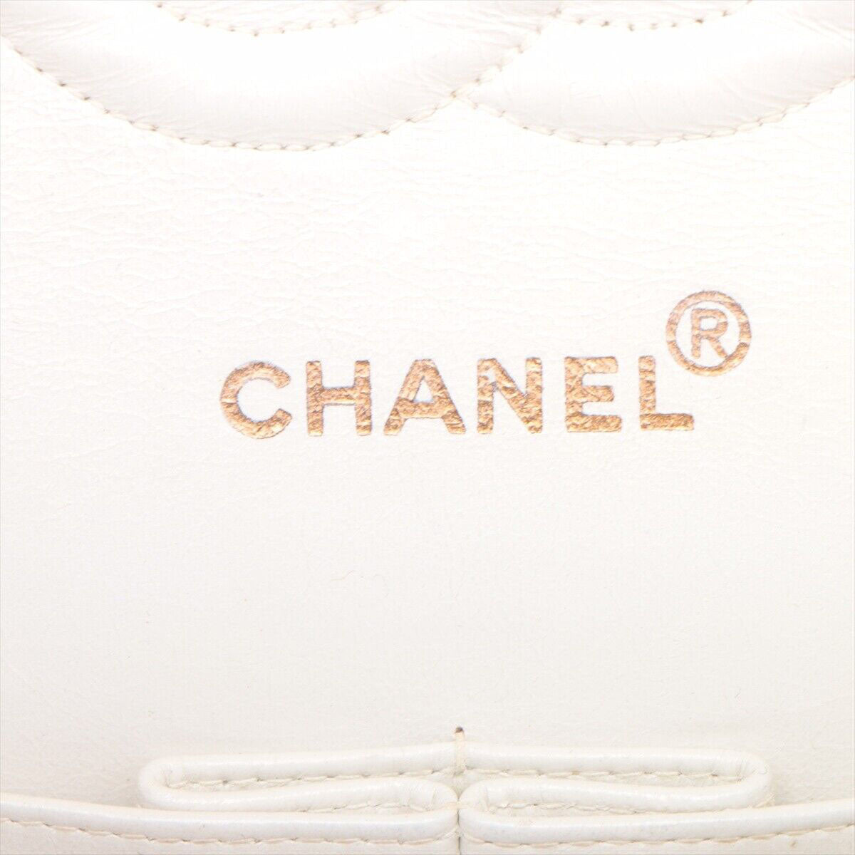 PRE-ORDER CHANEL  Lambskin Quilted Medium Double Flap White