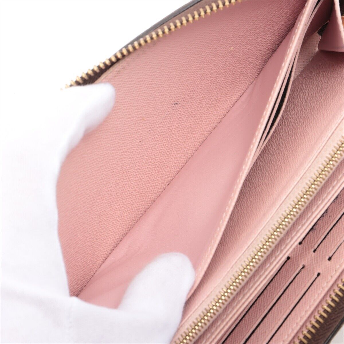 Louis Vuitton  Monogram Zippy Wallet Rose Ballerine