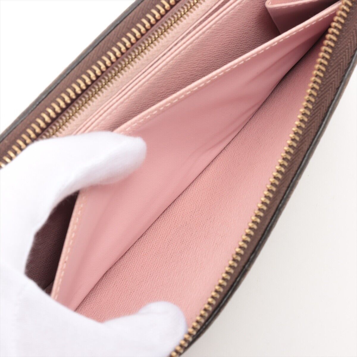 Louis Vuitton  Monogram Zippy Wallet Rose Ballerine