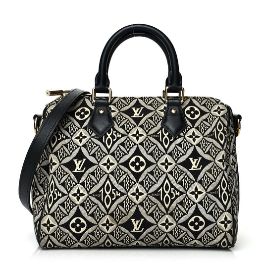 Louis Vuitton Jacquard Since 1854 Speedy Bandouliere 25 Grey