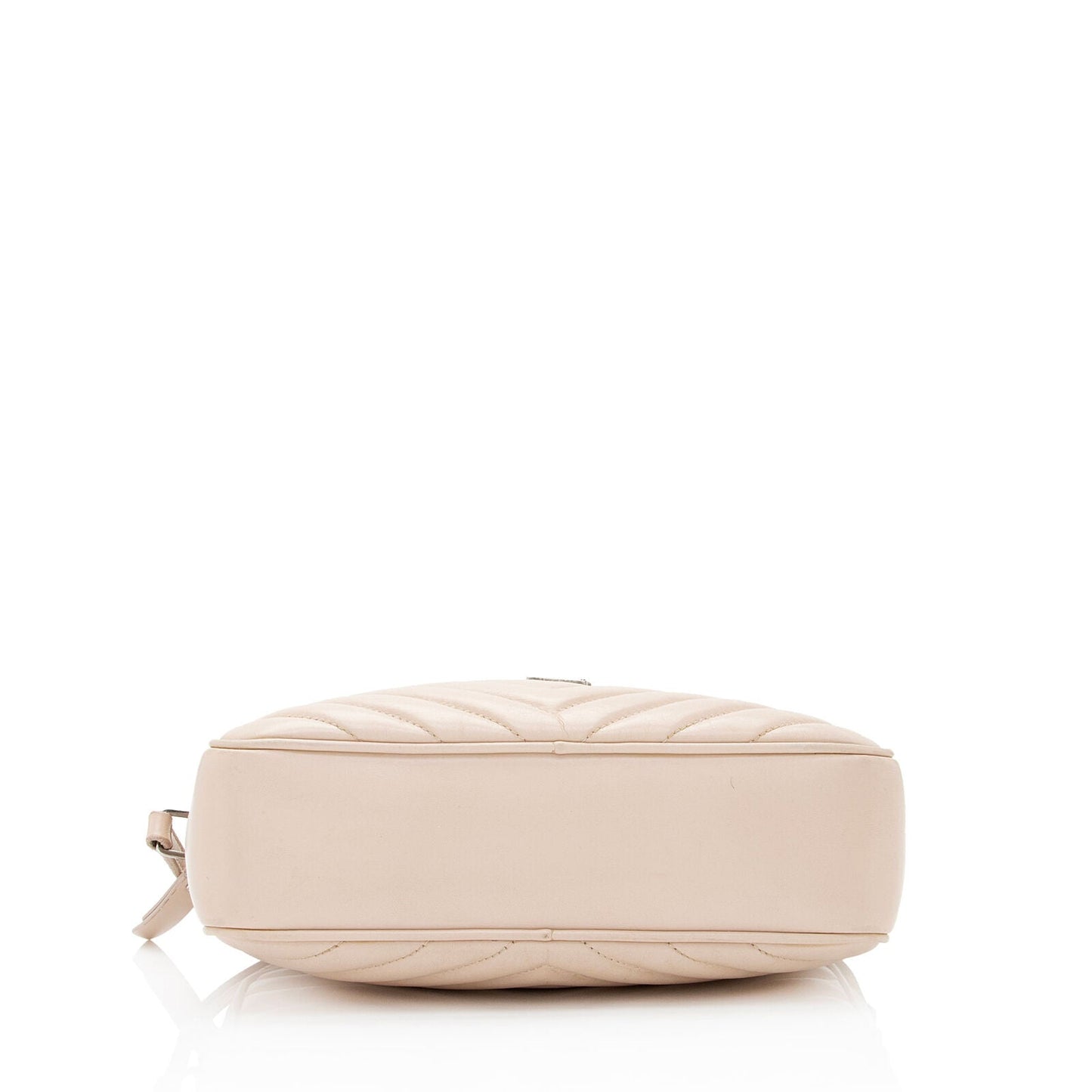 SAINT LAURENT Calfskin Matelasse Monogram Lou Camera Bag Crema Soft