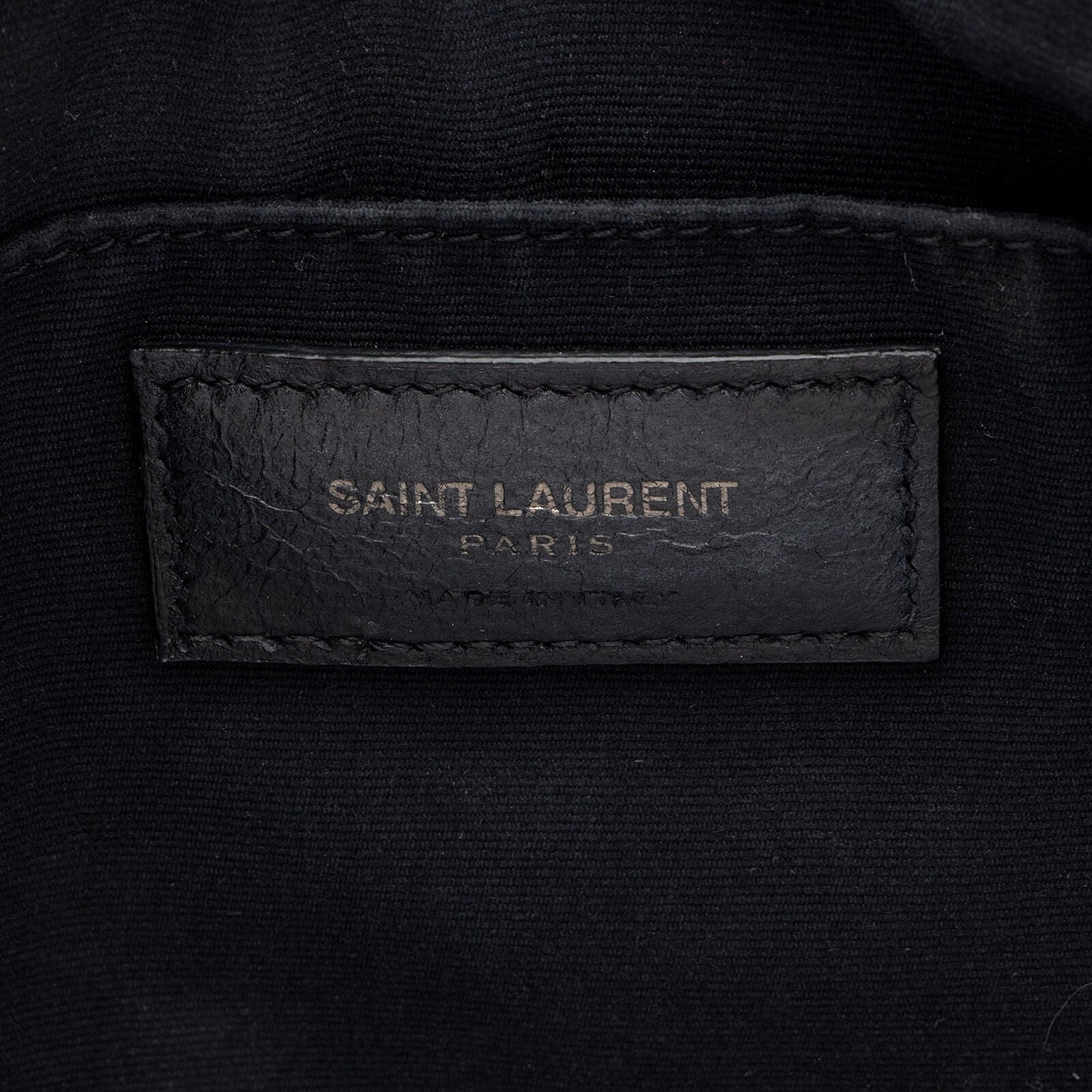 SAINT LAURENT Calfskin Matelasse Monogram Lou Camera Bag Crema Soft