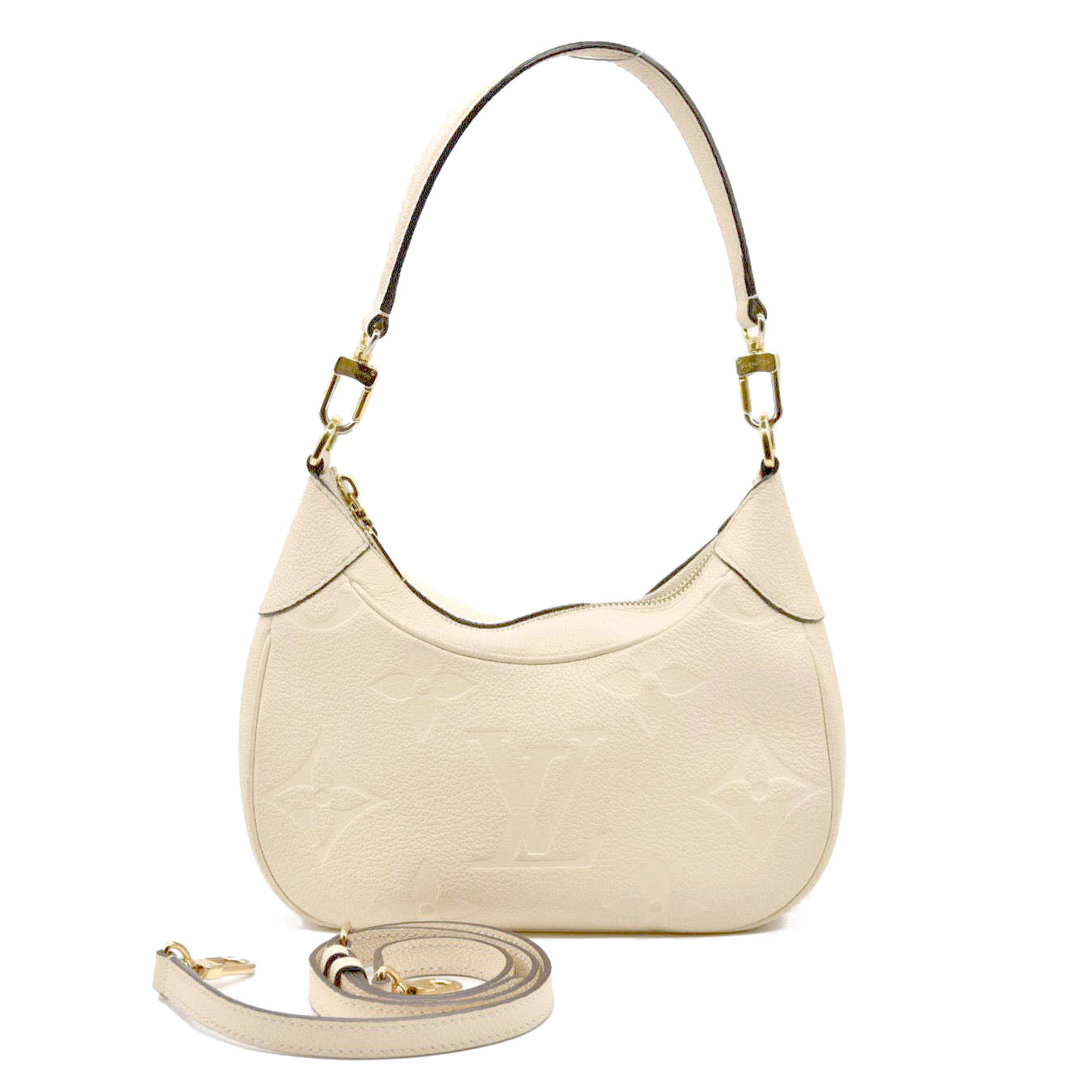 Louis Vuitton  Empreinte Monogram Giant Bagatelle NM Creme RFID
