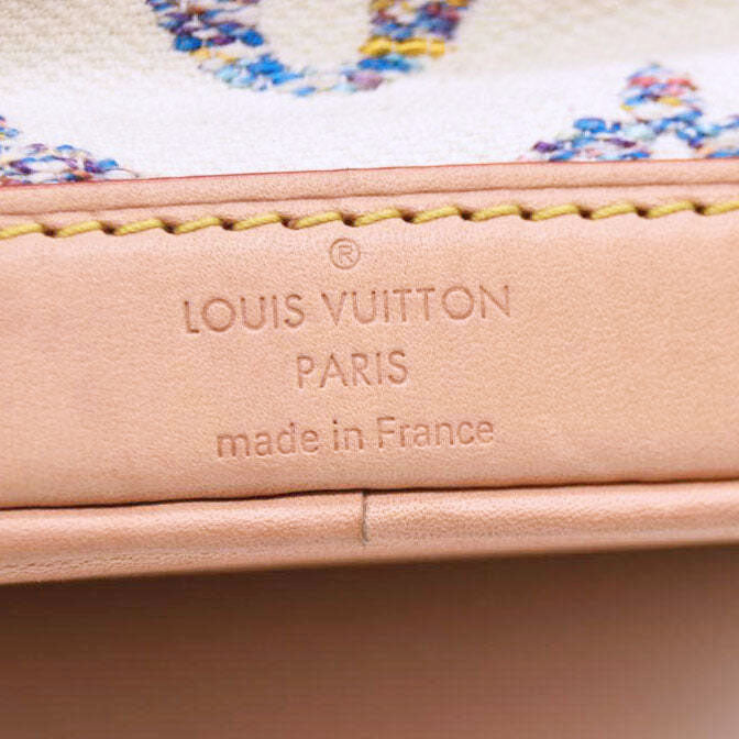 Louis Vuitton Monogram Jacquard -Tweed Nano Noé Multicolor White