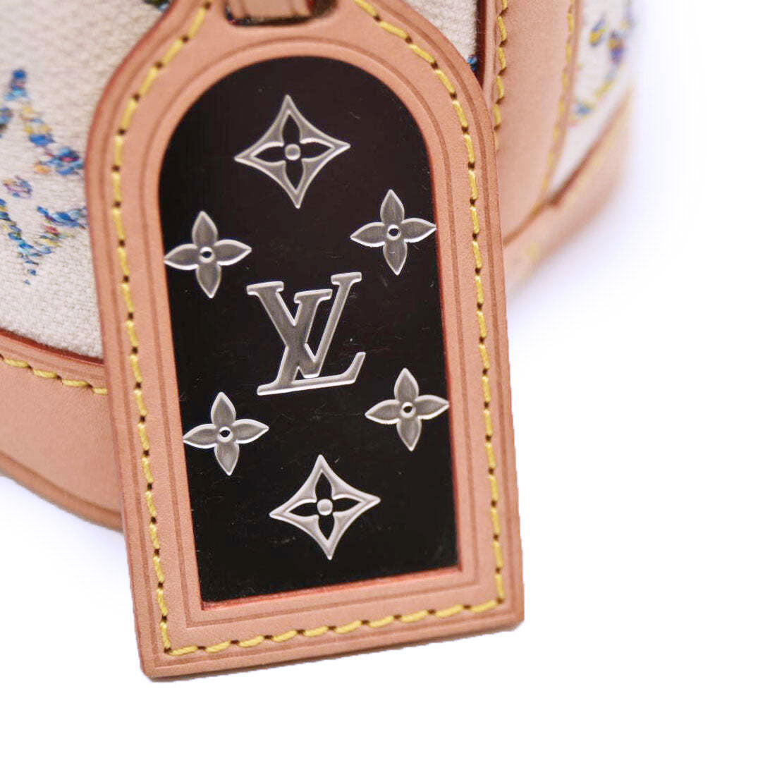 Louis Vuitton Monogram Jacquard -Tweed Nano Noé Multicolor White