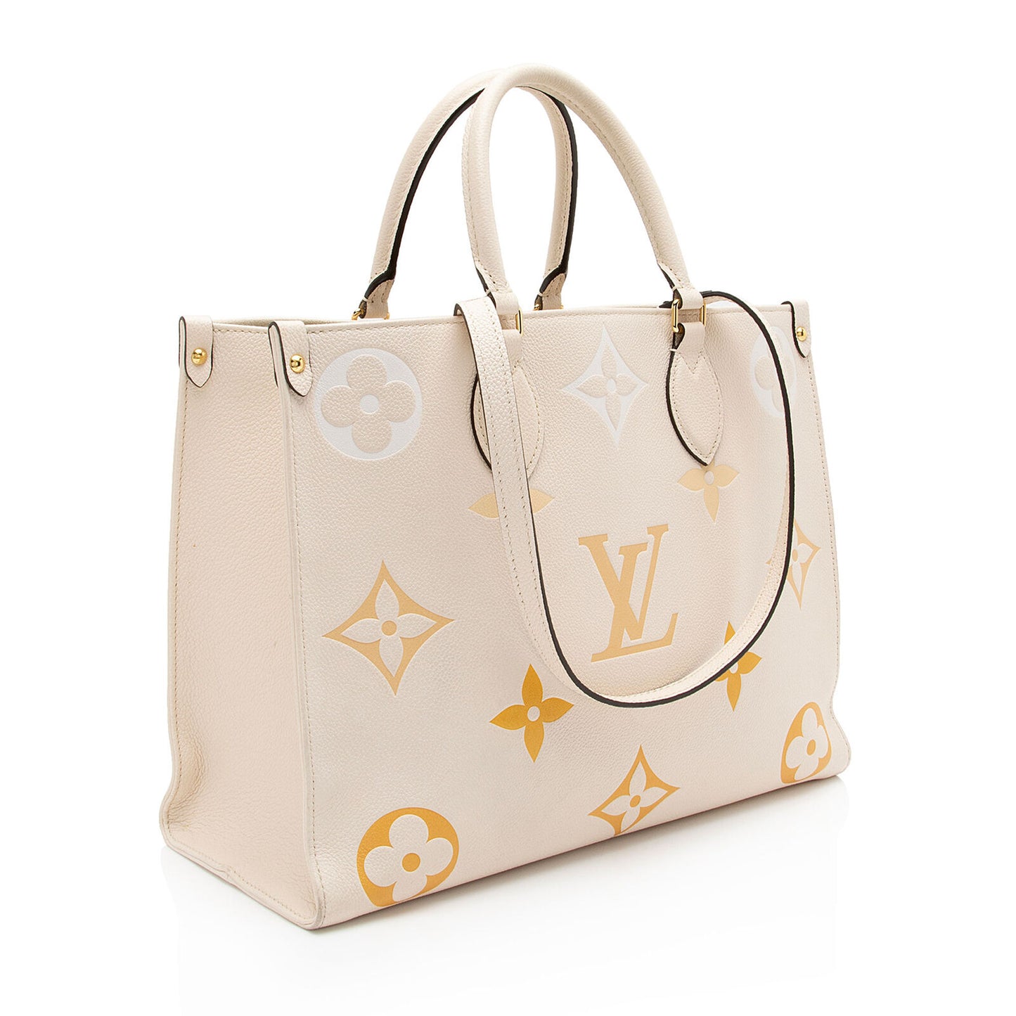 LOUIS VUITTON Empreinte Monogram Giant By The Pool Onthego MM Cream Saffron