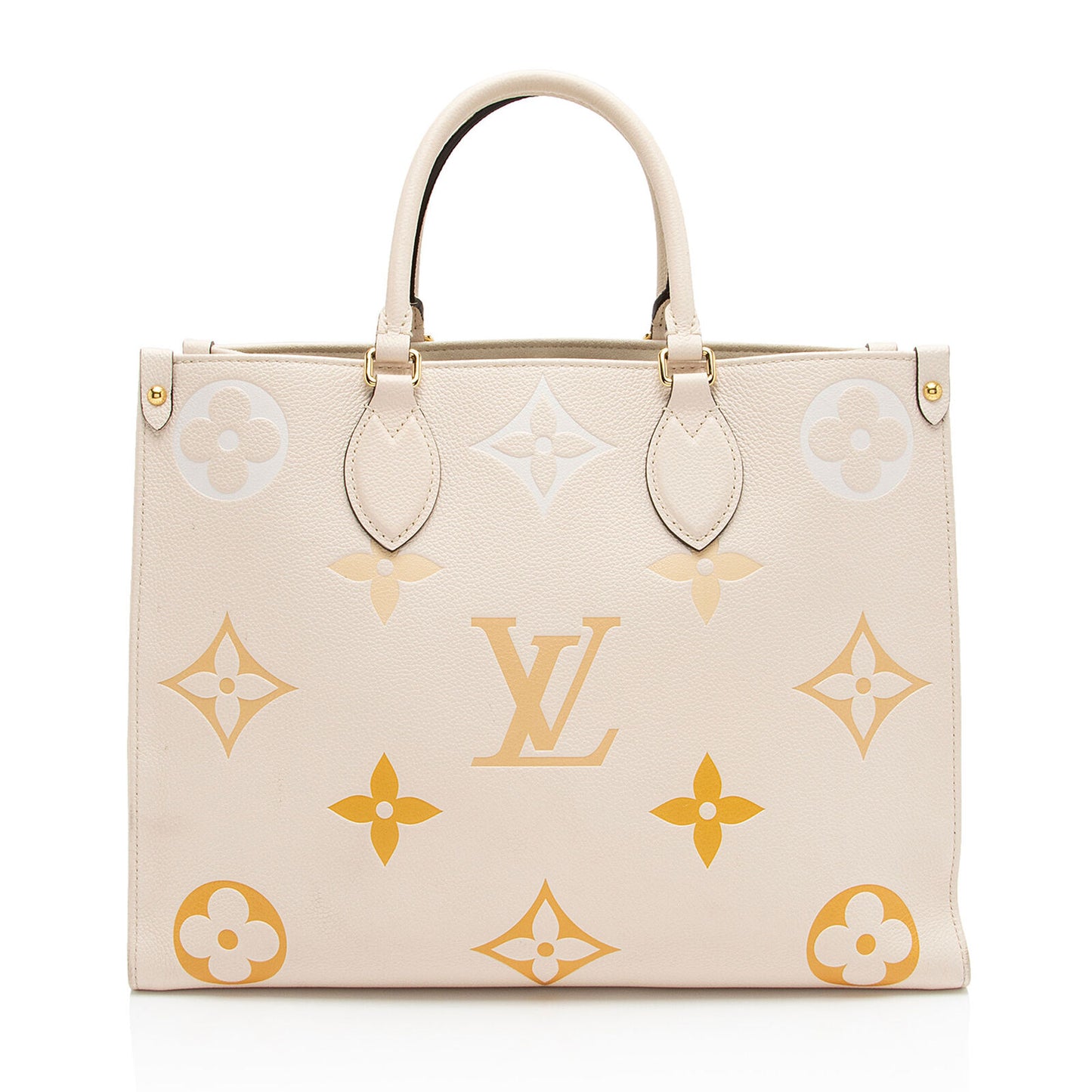 LOUIS VUITTON Empreinte Monogram Giant By The Pool Onthego MM Cream Saffron