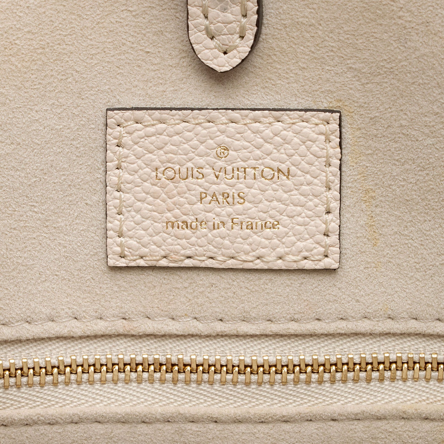 LOUIS VUITTON Empreinte Monogram Giant By The Pool Onthego MM Cream Saffron