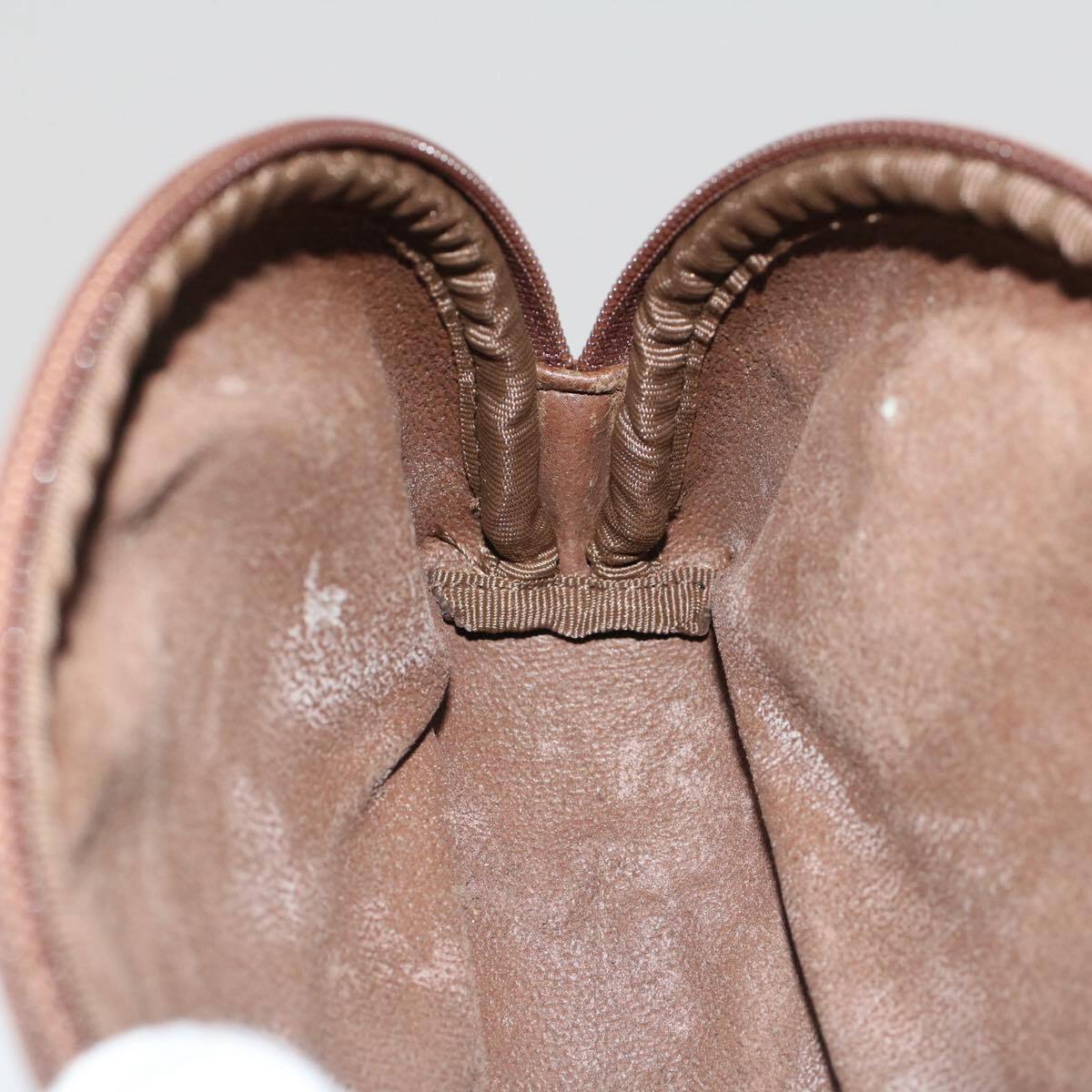 BURBERRY Nova Check Pouch PVC Leather Beige