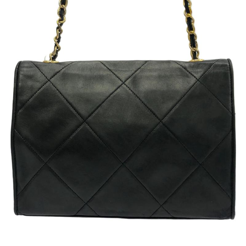 CHANEL Wild Stitch Shoulder Bag Black Lambskin