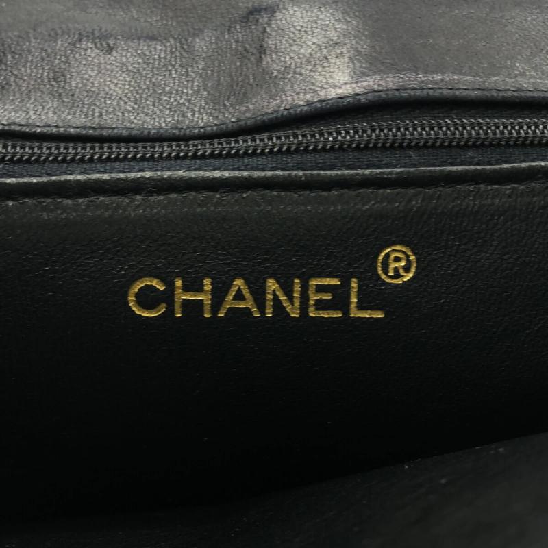 CHANEL Wild Stitch Shoulder Bag Black Lambskin