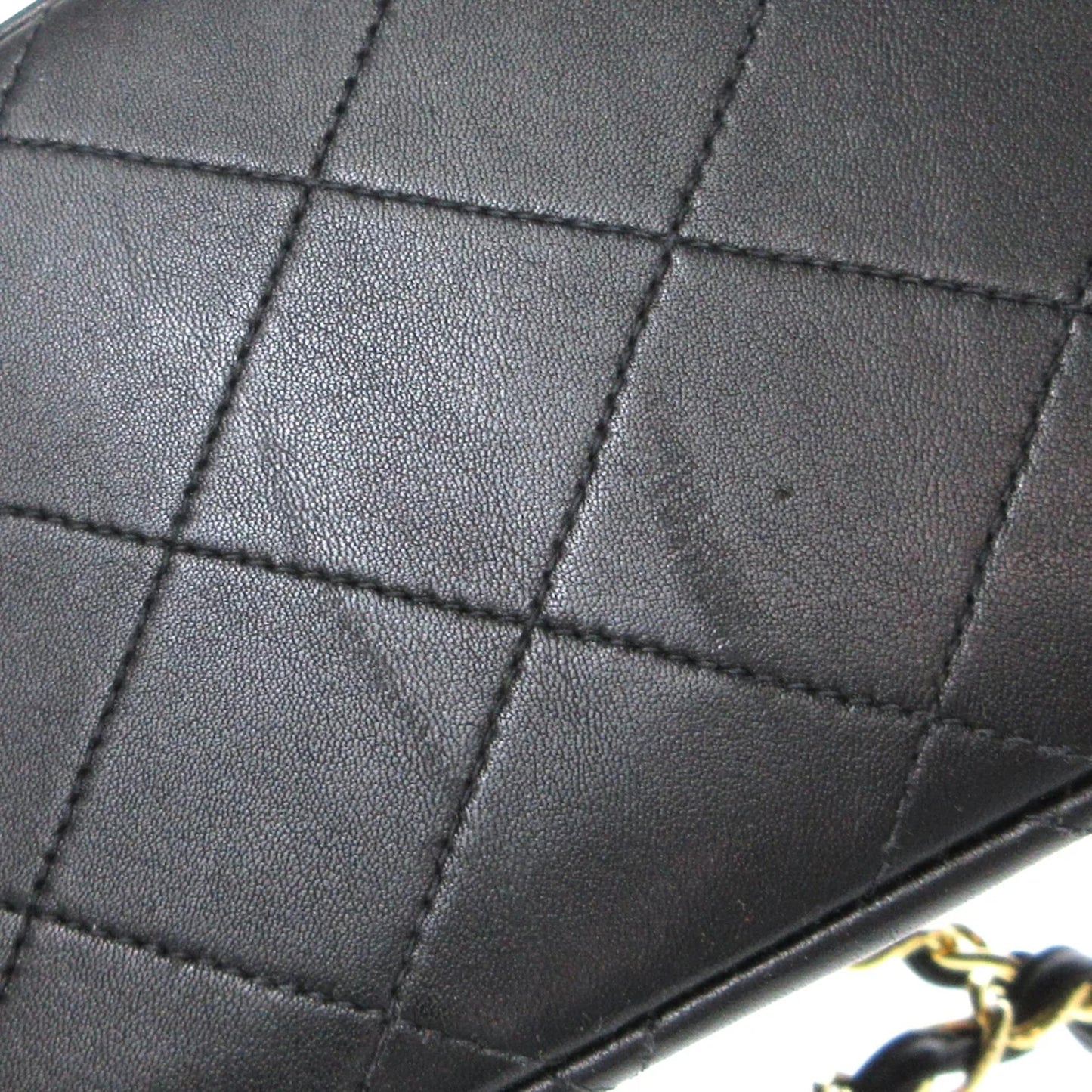 CHANEL Lambskin Quilted Jumbo Single Flap Black 3*