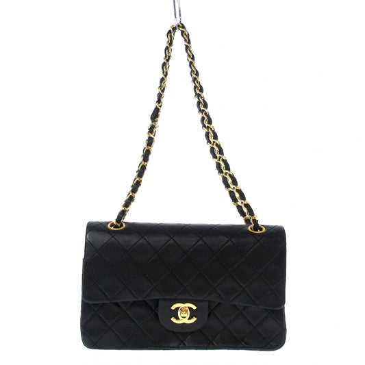 Preorder CHANEL Lambskin Quilted Small Double Flap Black