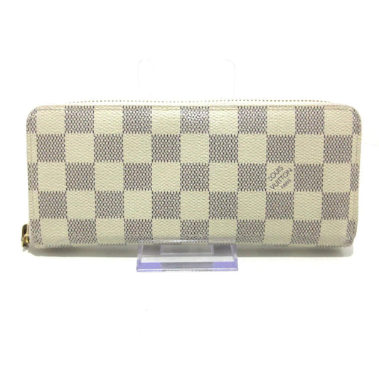LOUIS VUITTON Damier Azur Clemence Wallet Rose Ballerine  GI2146
