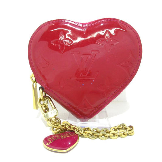 LOUIS VUITTON Vernis Coeur Heart Coin Purse Pomme D'Amour