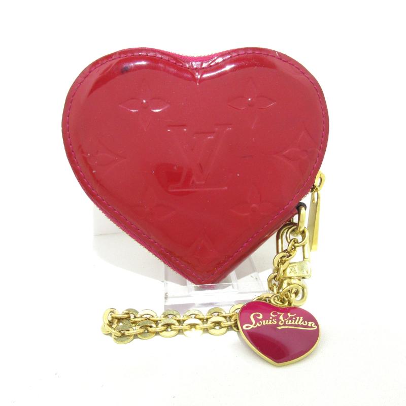 LOUIS VUITTON Vernis Coeur Heart Coin Purse Pomme D'Amour