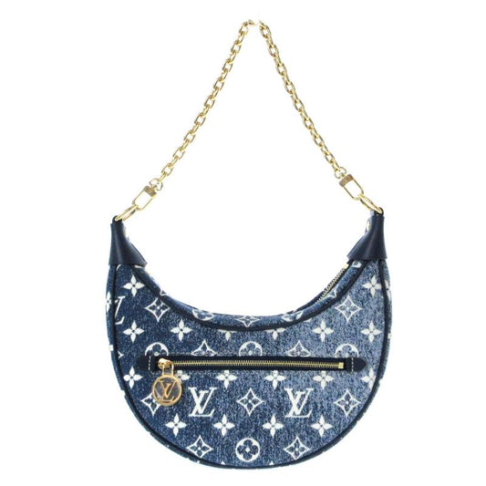 LOUIS VUITTON Monogram Jacquard Denim Loop Bleu