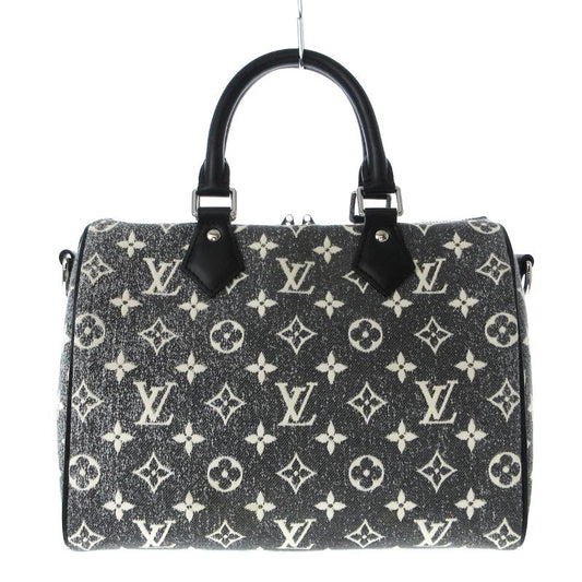 LOUIS VUITTON Denim Monogram Jacquard Speedy Bandouliere 25