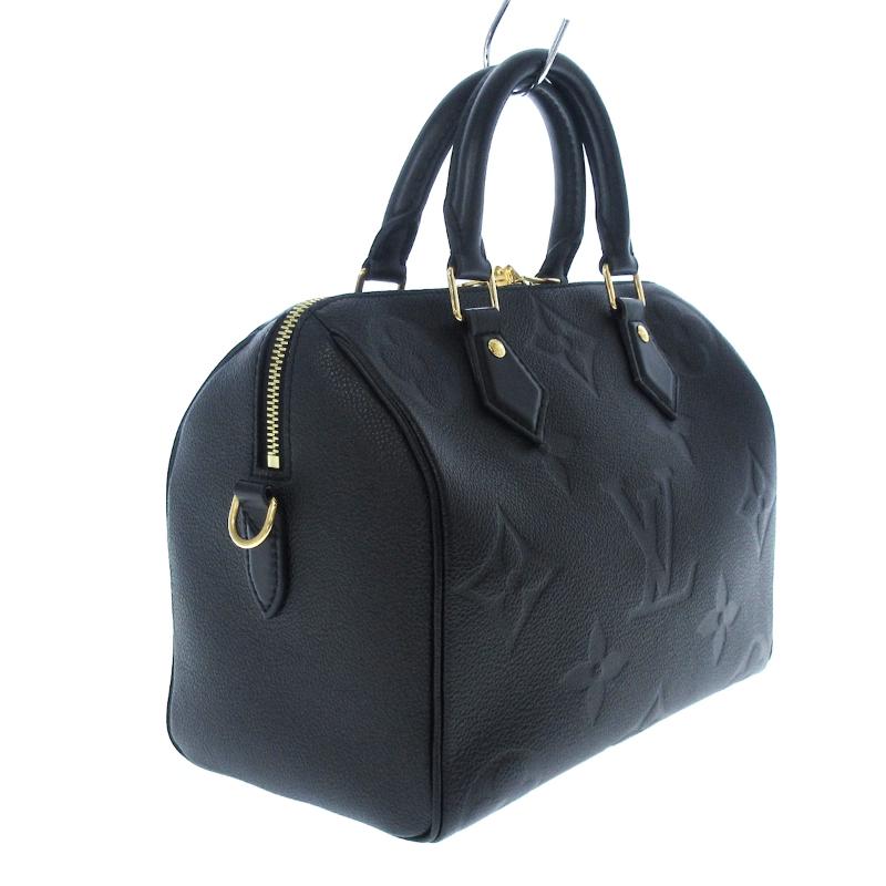 PRE-ORDER Louis Vuitton  Empreinte Monogram Giant Speedy Bandouliere 25 Black RFID