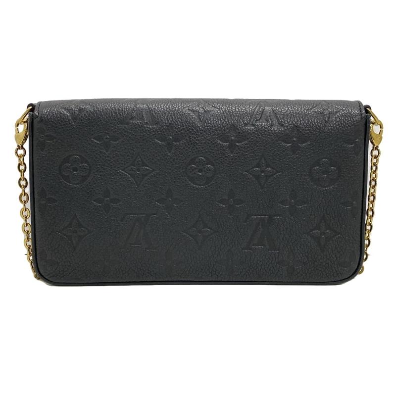 Louis Vuitton  Empreinte Pochette Felicie Chain Wallet Black RFID