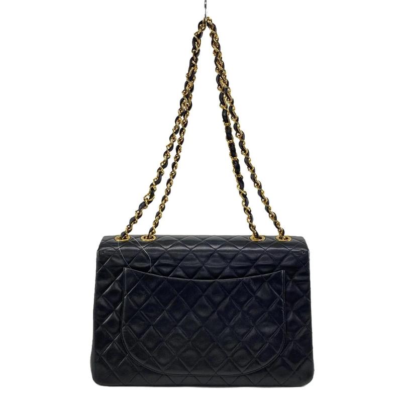 Chanel  Lambskin Quilted Jumbo Single Flap Black 3