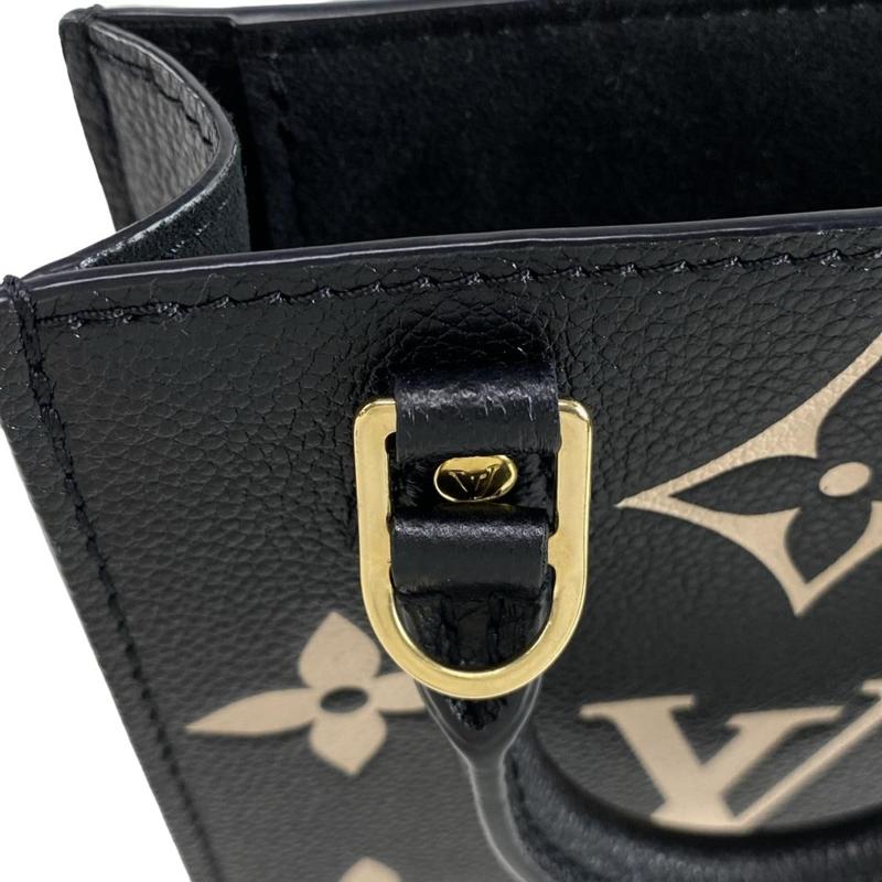 Louis Vuitton  Empreinte Monogram Giant Petit Sac Plat Black Beige RFID