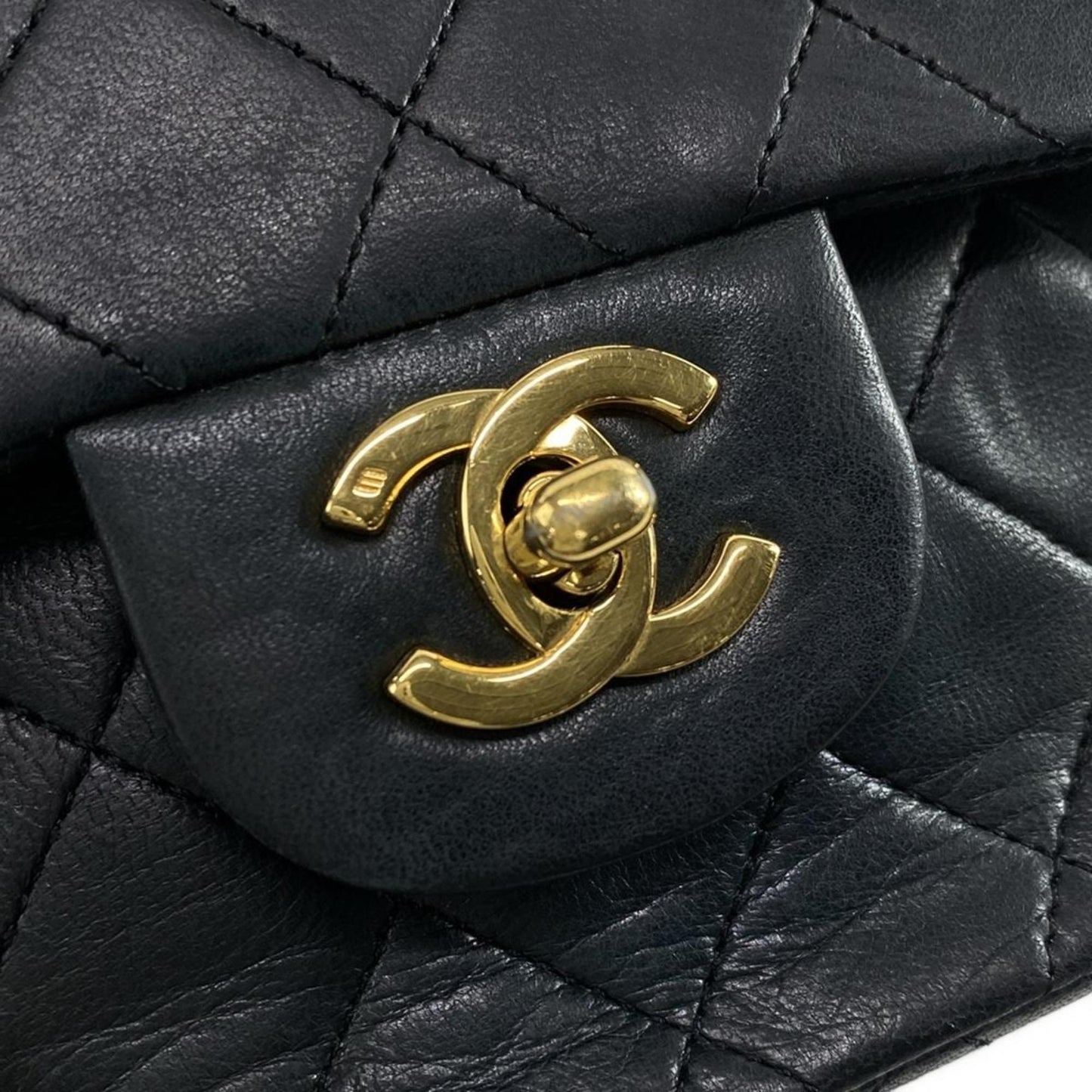 Preorder CHANEL Lambskin Quilted Small Double Flap Black 9 Series