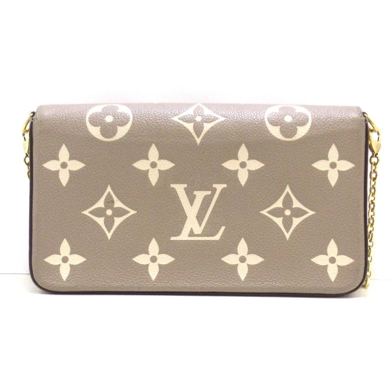 PRE-ORDER  Louis Vuitton  Empreinte Monogram Giant Felicie Pochette Tourterelle Creme FY5200