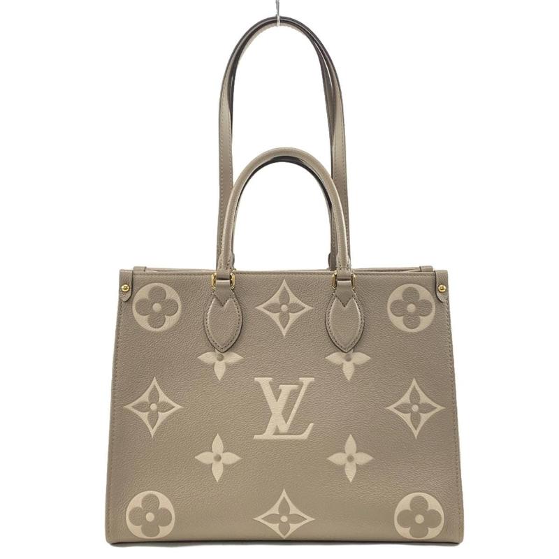 Louis Vuitton  Empreinte Monogram Giant Onthego MM Tourterelle Creme RFID