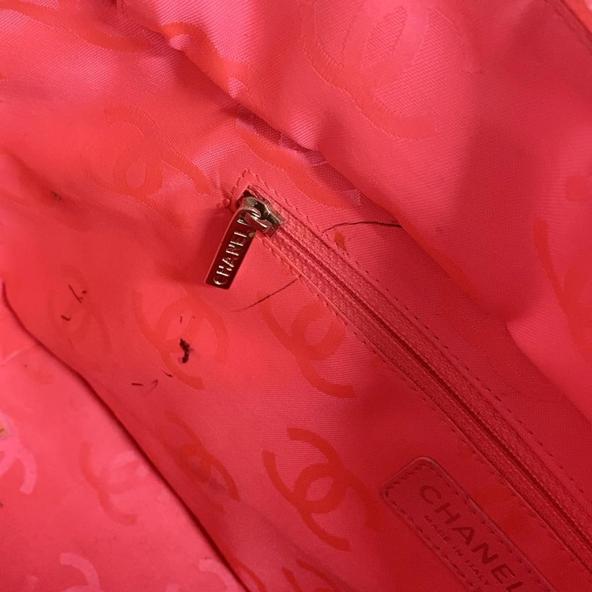 Chanel  Calfskin Quilted Large Cambon Tote White Black 10*