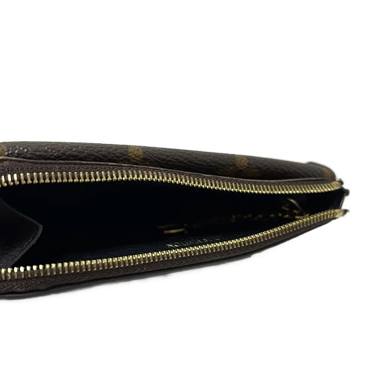 $675 Louis Vuitton  Monogram Recto Verso Card Holder Black RFID
