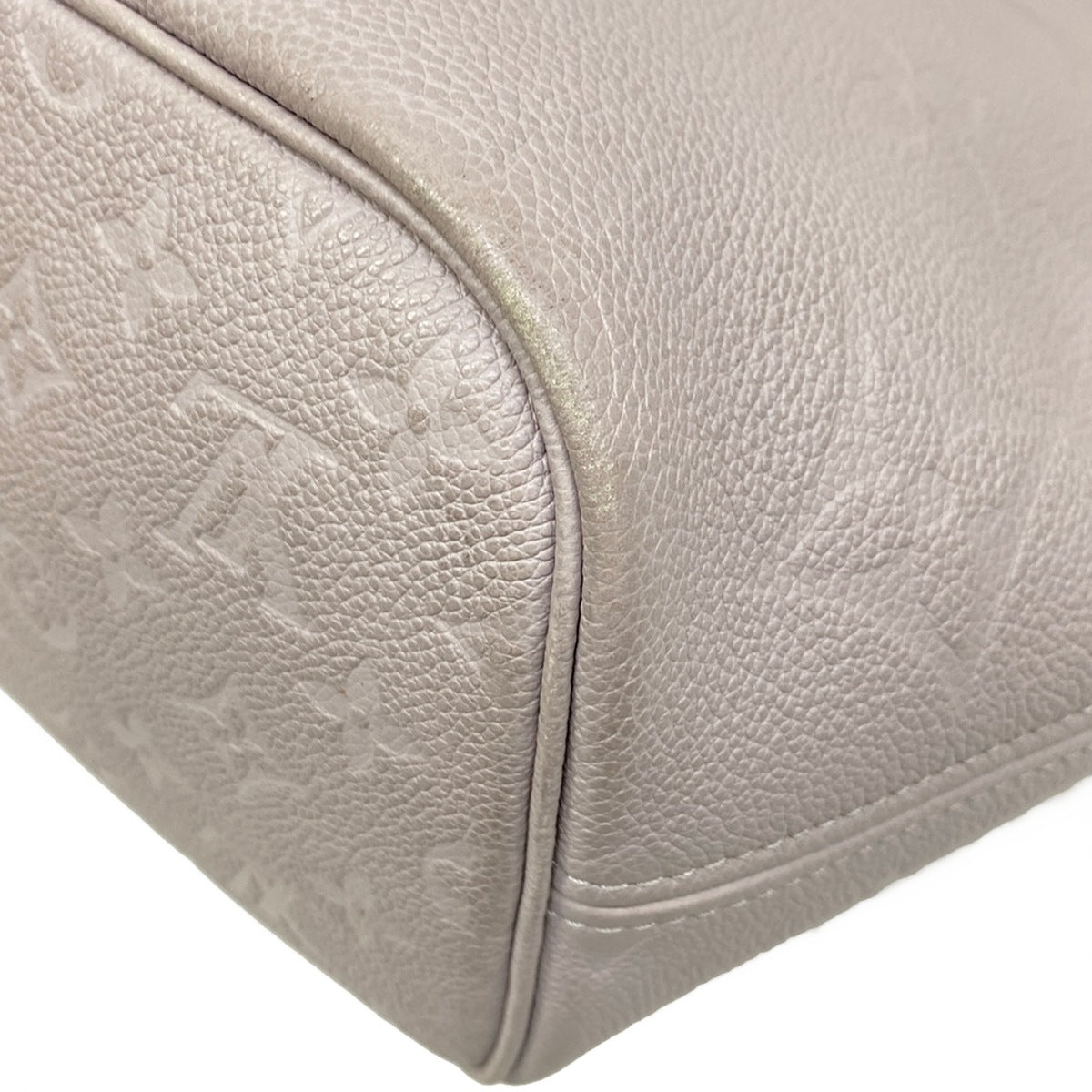 $3050 Louis Vuitton Neverfull MM Empreinte Grey Brume RFID with Pouch 10021314